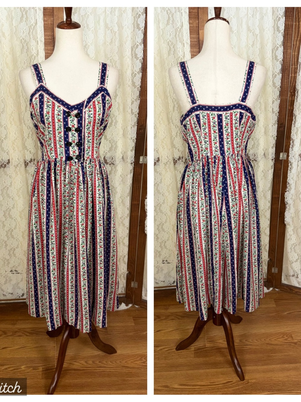 Super Cute Vintage Bombay Paisley Sundress